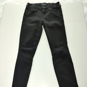 MOTHER Woman's High Rise Distressed Jeans Size 26 Pre-owned